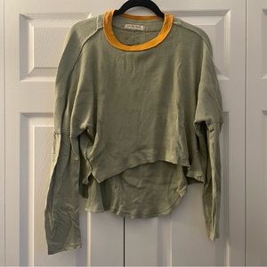 Free People Waffle Top